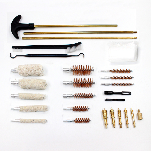 GK09 9mm Shotgun Barrel Compressed Air Hunting Accessories Leather Portable Case Airgun Rifle Gun Cleaning Kit