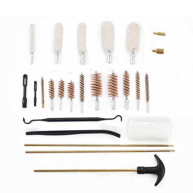 Factory Custom Wooden Box Gun Brush Cleaning Kit, Suitable for Cleaning Brushes of All Gun Types