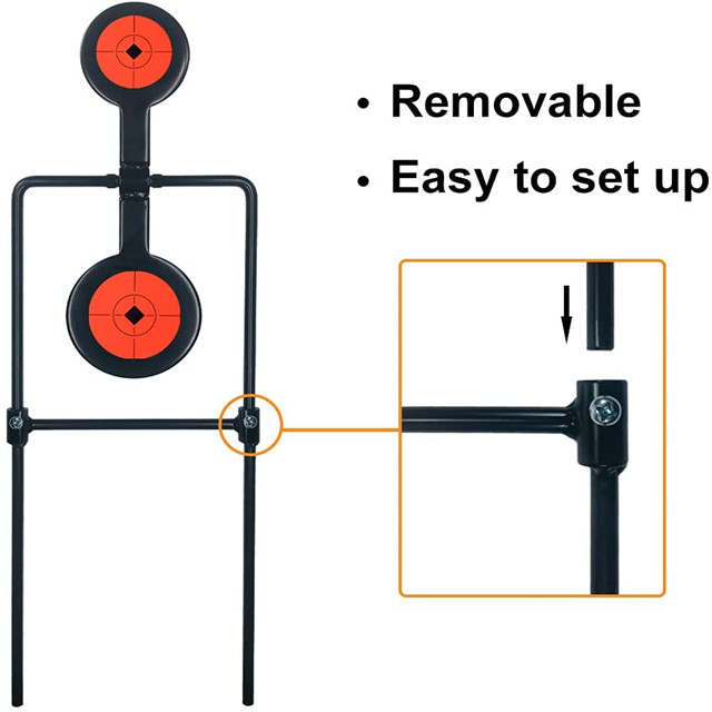 Selling Range Shooting Black Metal Gun Target, Suitable for Glock/AR15/M16A4 Etc.