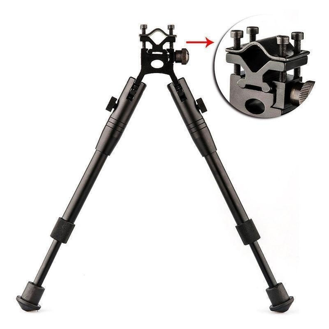 Picatinny Bipod，Adjustable Bipod for Picatinny Rail, Shooting Bipod with Rail Mount Adapter