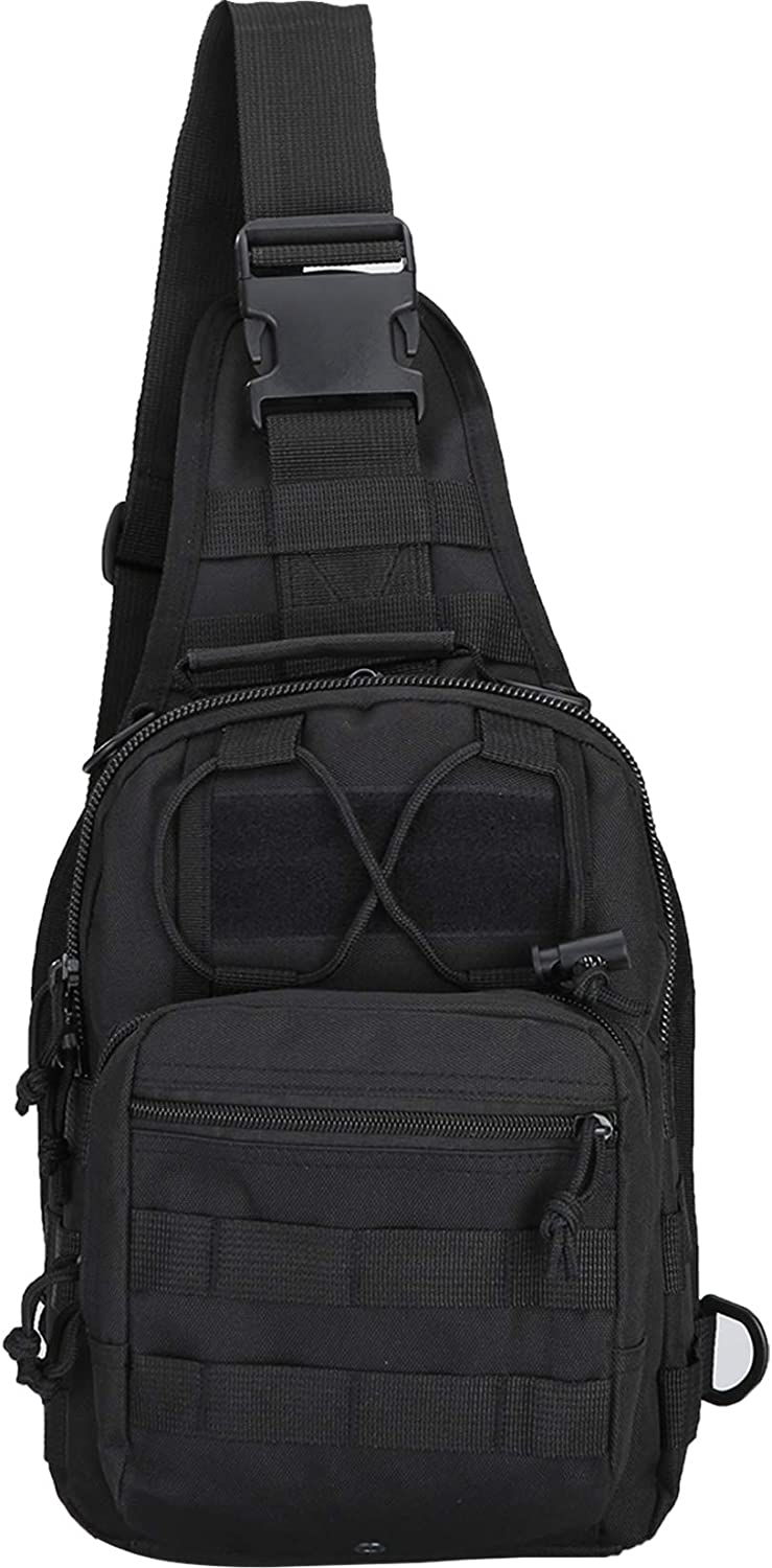 EDC Shoulder Bag Chest Pack Single Shoulder Messenger Molle Military Sport Backpack