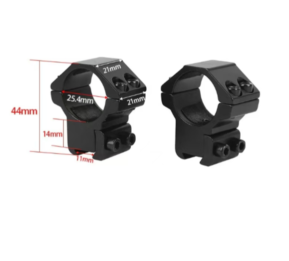 Optical Accessories 25.4mm Diameter Double Nail Clamp Dovetail Track Bracket Sight Clamp Aluminum Alloy Flashlight Clamp