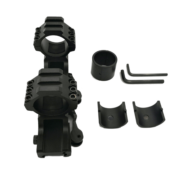 Tactical Rifle Scope Rings Mount | Quick Release Picatinny/Weaver Rail Mounting Rings for Hunting & Shooting