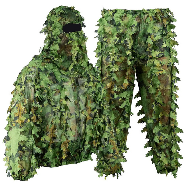 Outdoor Shooting 3D Leaf Camouflage Suit