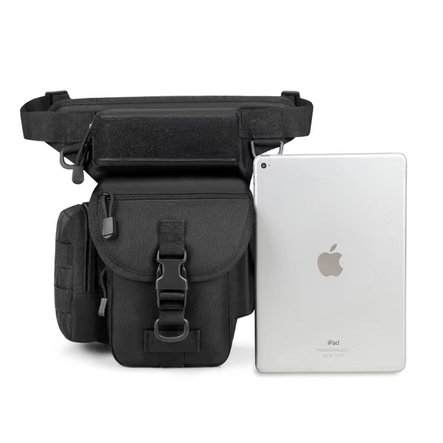 Leg Bag for Men Tactical Metal Detecting Thigh Pack with Water Bottle Pouch