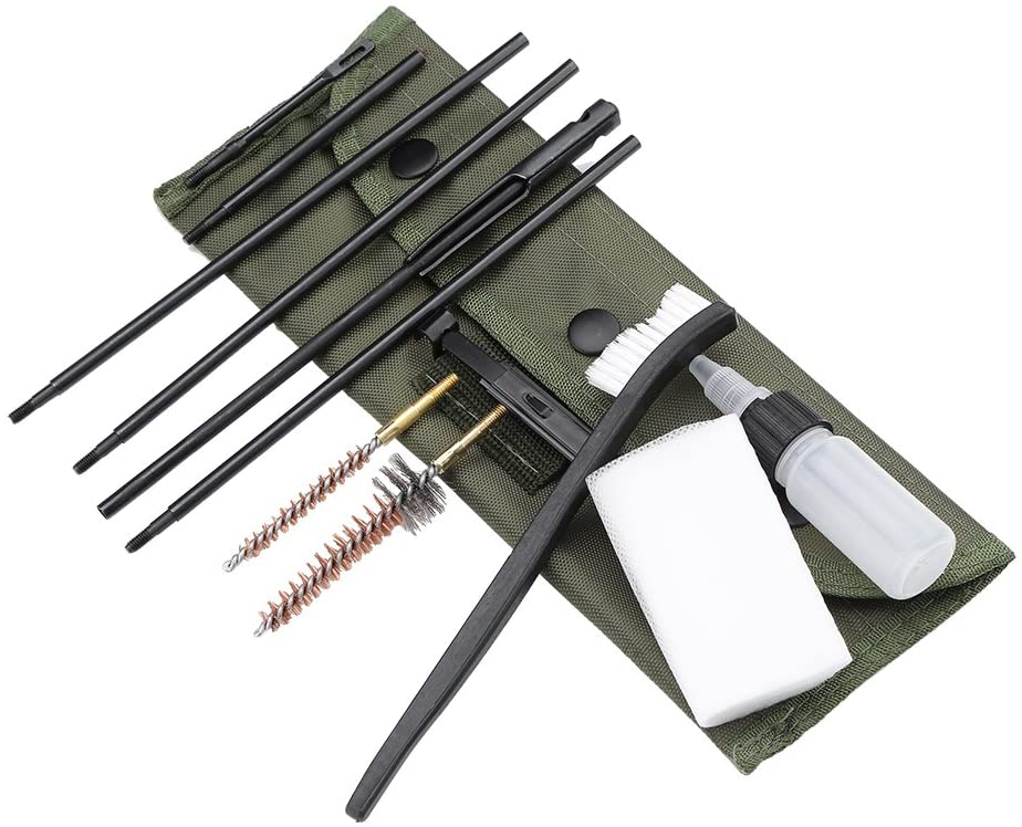 GK13 11pcs .22 .30 .223 Durable Pouch High quality Tactical pistol rifle efficient gun cleaning brush kit