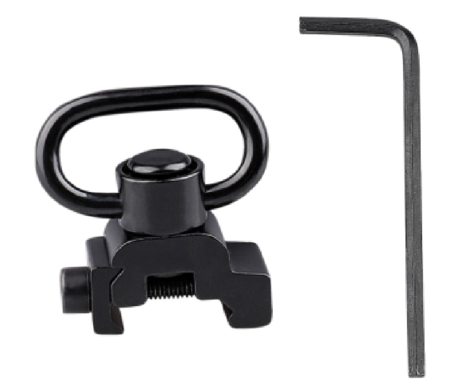 CCross-border Hot-selling Floating Quick Release M-Lok Tactical Sling Swivel Flat Bottom Double Ring Sling Buckle Toy Gun Sling QD Buckle