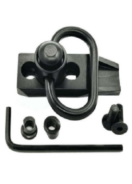 Manufacturer Supply Metal QD Quick-Release Tactical Sling Swivel, Wooden Black Sling Swivel, Sling Ring