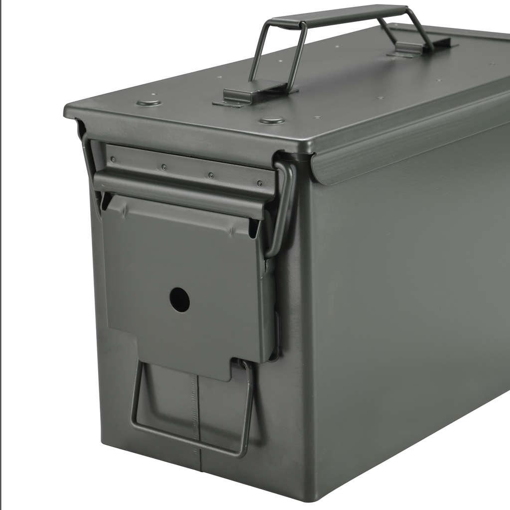Waterproof Ammo Cans Metal – Army Green Ammo Box Steel – for Shotgun Rifle Nerf Ammunition 