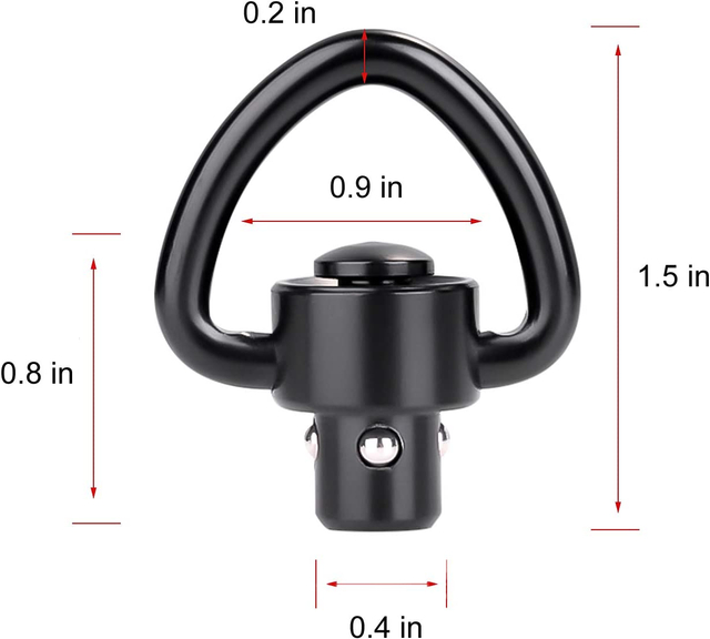 QD Sling Swivel Mount 2 Point Sling Qd Quick Detach/Release