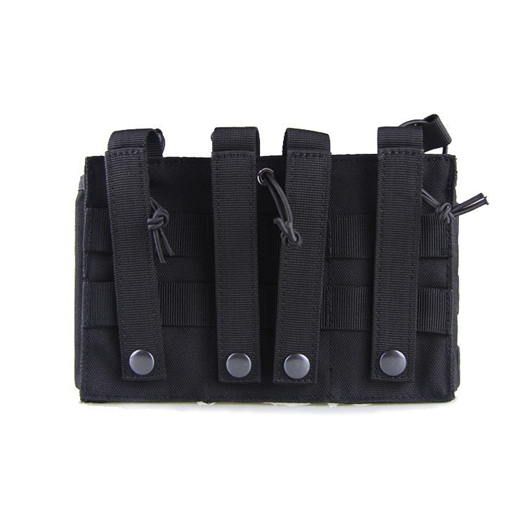 Molle Mag Pouch - Open Top Magazine Holder Carrier with Bungee Straps Tactical Pouches