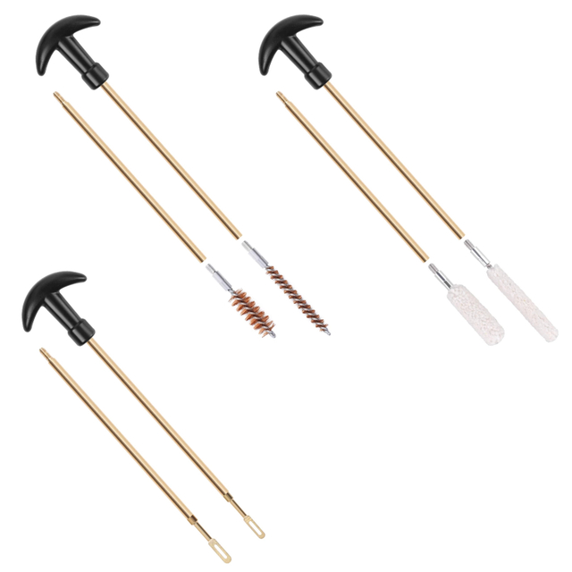 Gun Cleaning Kit-Barrel Cleaning Tools for Rifle-Shotgun-Handgun Include Gun Brushes, Gun Brass Slotted Tip 
