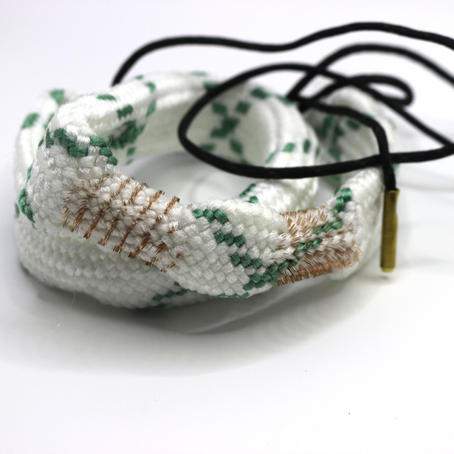 12 Gauge Cobra Bore Cleaner | Gun Barrel Cleaning Tool Kit for 12 Ga. Shotgun | Brass Brush Embedded in Cotton Barrel Cleaner