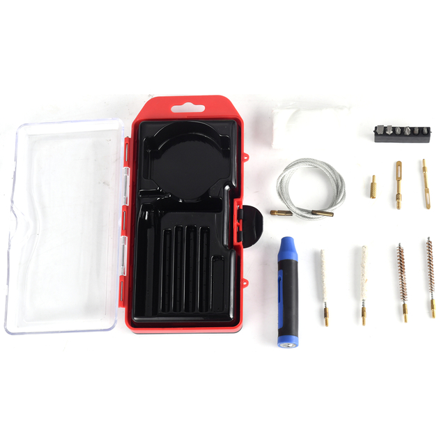 .177 Cal & .22 Cal Airgun Cleaning Kit Cotton Mop Brass Cleaning Rod Brass Brushes
