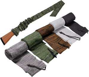 Gun Sock for Rifle/Shotguns with Or without Scope Storage, Anti-Rust, Silicone Treated, Drawstring Closure, 52 Inches