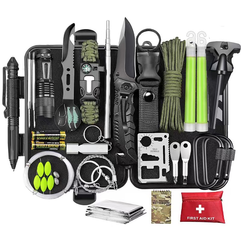 Survival Kit 34 in 1 Camping Accessories Survival Gear Outdoor Multi-Tool