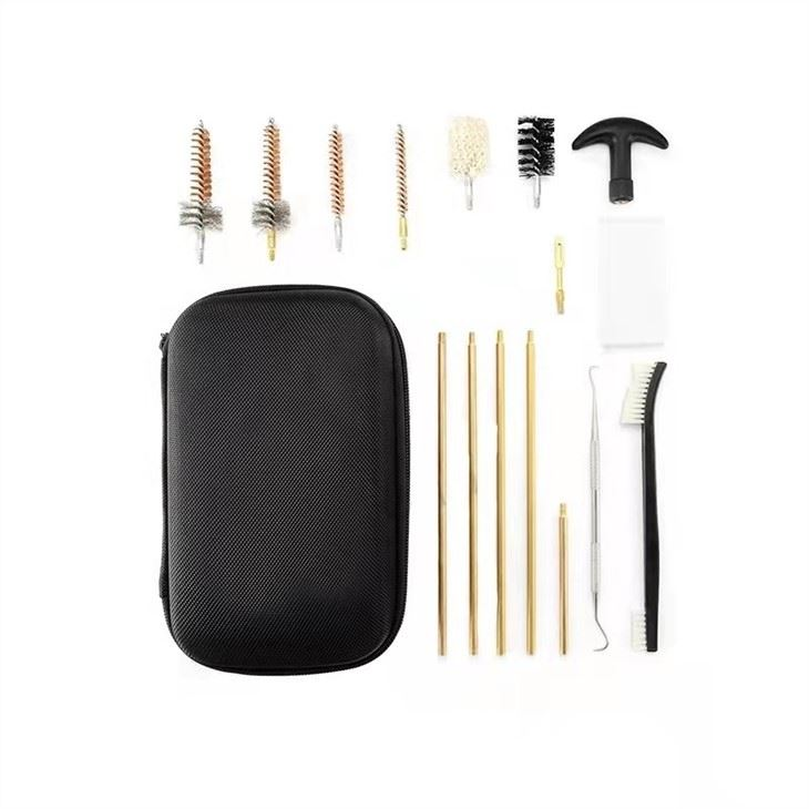 GK40 17pcs .22cal .30cal universal gun cleaning kit with cloth bag for sale