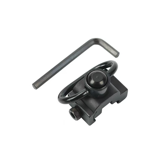 CCross-border Hot-selling Floating Quick Release M-Lok Tactical Sling Swivel Flat Bottom Double Ring Sling Buckle Toy Gun Sling QD Buckle