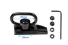 Manufacturer Supply Metal QD Quick-Release Tactical Sling Swivel, Wooden Black Sling Swivel, Sling Ring