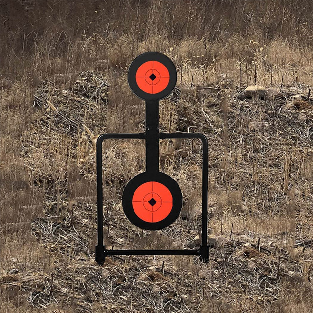 Selling Range Shooting Black Metal Gun Target, Suitable for Glock/AR15/M16A4 Etc.
