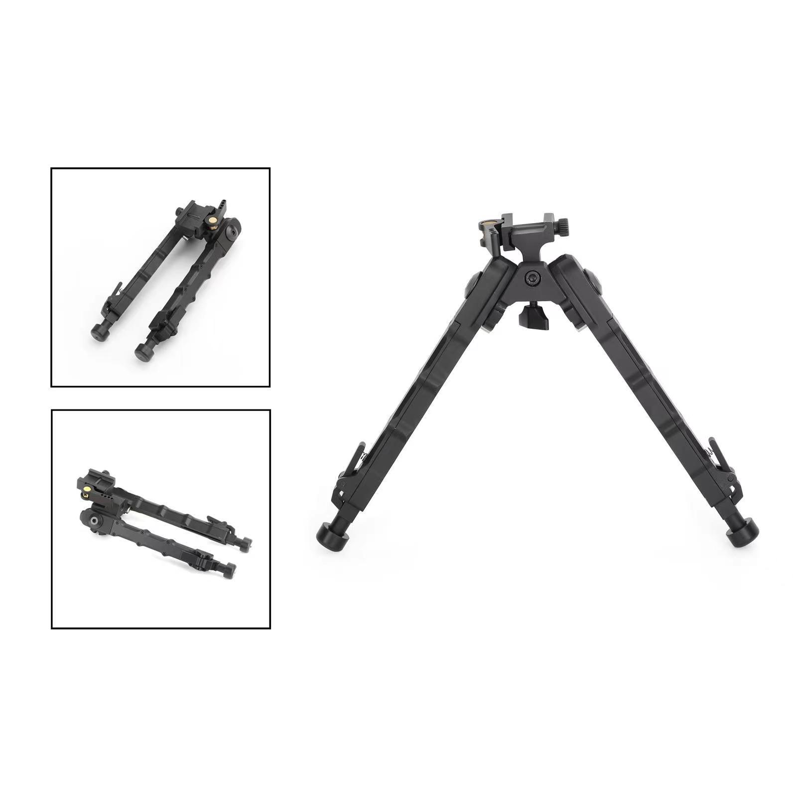  Tiltable Foldable Quick Release Bipod with S-Lock, Swivel Sling Mount And Picatinny/Weaver Rail Adapter, 7-9 Inches