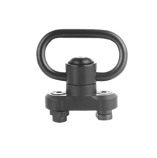 Cross-border Hot-selling Floating Quick Release M-Lok Tactical Sling Swivel Flat Bottom Double Ring Sling Buckle QD Quick-Release Buckle (with Screw Base)