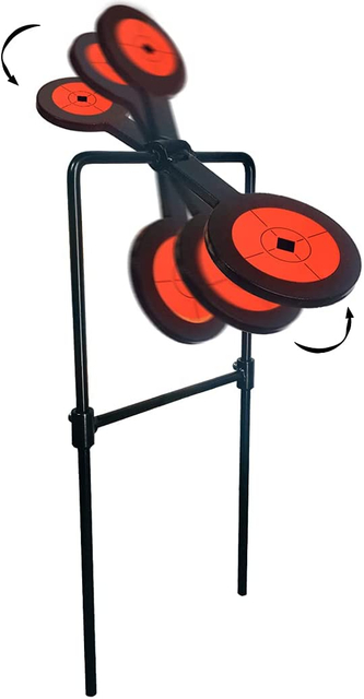 Double Spinner Shooting Targets - Auto Reset Steel Target