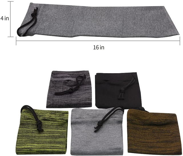Gun Sock for Rifle/Shotguns with Or without Scope Storage, Anti-Rust, Silicone Treated, Drawstring Closure, 52 Inches