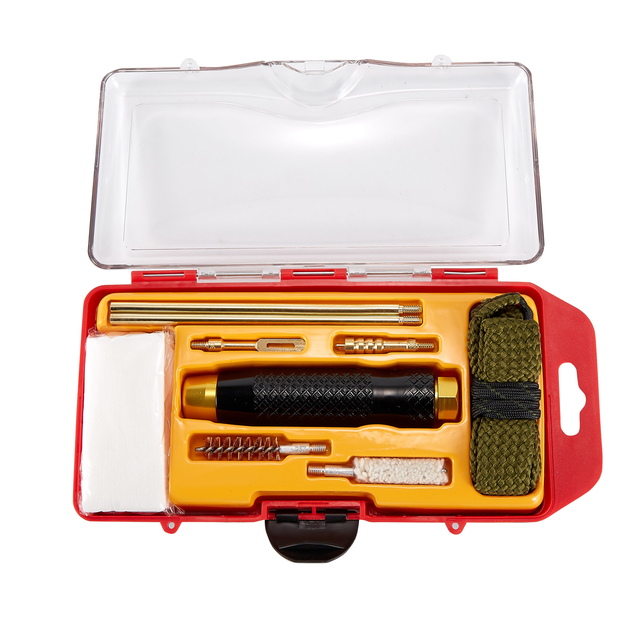 GK47 JUJIAN Gun Cleaning Kit Supplies for.357cal Rifles Shotguns Cleaning Kit Gun Accessories for Men Brass Rod Bronze Brushes with Case