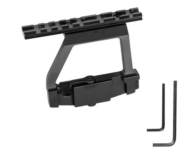 MST AK74U Scope Mount, 20mm Rail Ak47 Picatinny Side Rail