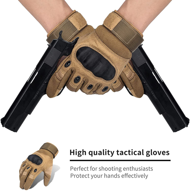Glove Station The Combat Tactical Knuckle Gloves for Men Outdoor Sports Training Motorcycling