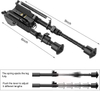 Tactical Rifle Bipod | 6-9 Inch Adjustable, Tiltable Foldable with Quick Release S-Lock