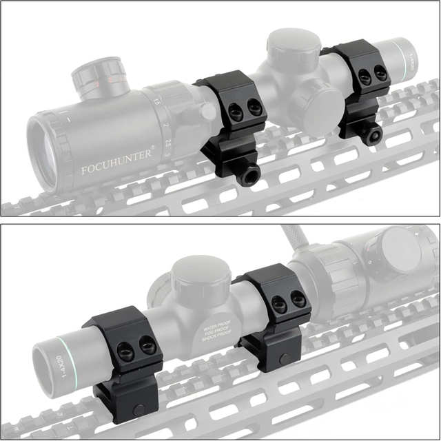 Optical Accessories 25.4mm Diameter Double Nail Clamp Dovetail Track Bracket Sight Clamp Aluminum Alloy Flashlight Clamp