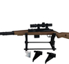  Gun Rack Wall Mount Gun Racks for Wall Hold Up & Display Shotgun Rifle Sword Bow Firearm
