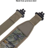 Two Point Rifle Gun Sling with Swivels,Durable Shoulder Padded Strap,Length Adjuster